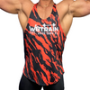 W8TRAIN Red Stringer Shirt - 100% polyester dry fit, shrink resistant, breathable