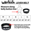 w8train lever belt size chart 